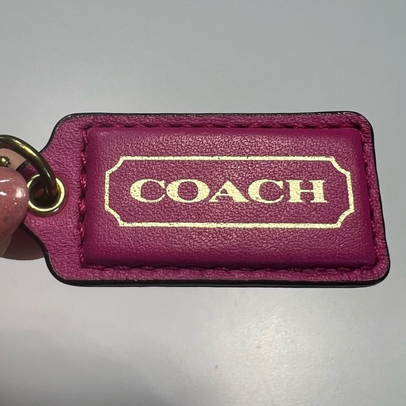 Coach Pink Bag Tag - Picture 6 of 7